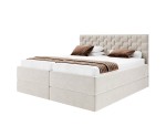 Boxspringbett 180x200 cm mit 2 verstellbaren Lattenrosten per Fernbedienung, 2 separate Bettkästen, Komfortbett PEKIN SE