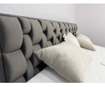 Komfortbett 200x200 cm mit 2 unabhängigen Lattenrosten, verstellbar per Fernbedienung, Boxspringbett PEKIN SE
