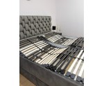 Komfortbett 200x200 cm mit 2 unabhängigen Lattenrosten, verstellbar per Fernbedienung, Boxspringbett PEKIN SE