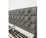 Komfortbett 200x200 cm mit 2 unabhängigen Lattenrosten, verstellbar per Fernbedienung, Boxspringbett PEKIN SE