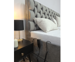 Boxspringbett 180x200 cm mit 2 verstellbaren Lattenrosten per Fernbedienung, 2 separate Bettkästen, Komfortbett PEKIN SE