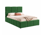 Polsterbett 90x200 cm, Einzelbett mit Bettkasten, Lattenrost mit Metallrahmen, IMPERIA S16 Polsterbett 90x200 cm, Einzelbett mit Bettkasten, Lattenrost mit Metallrahmen, IMPERIA S16