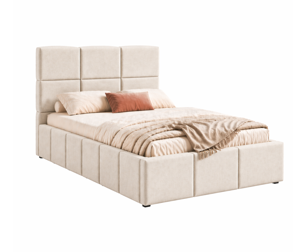 Polsterbett 90x200 cm, Einzelbett mit Bettkasten, Lattenrost mit Metallrahmen, IMPERIA S16 Polsterbett 90x200 cm, Einzelbett mit Bettkasten, Lattenrost mit Metallrahmen, IMPERIA S16