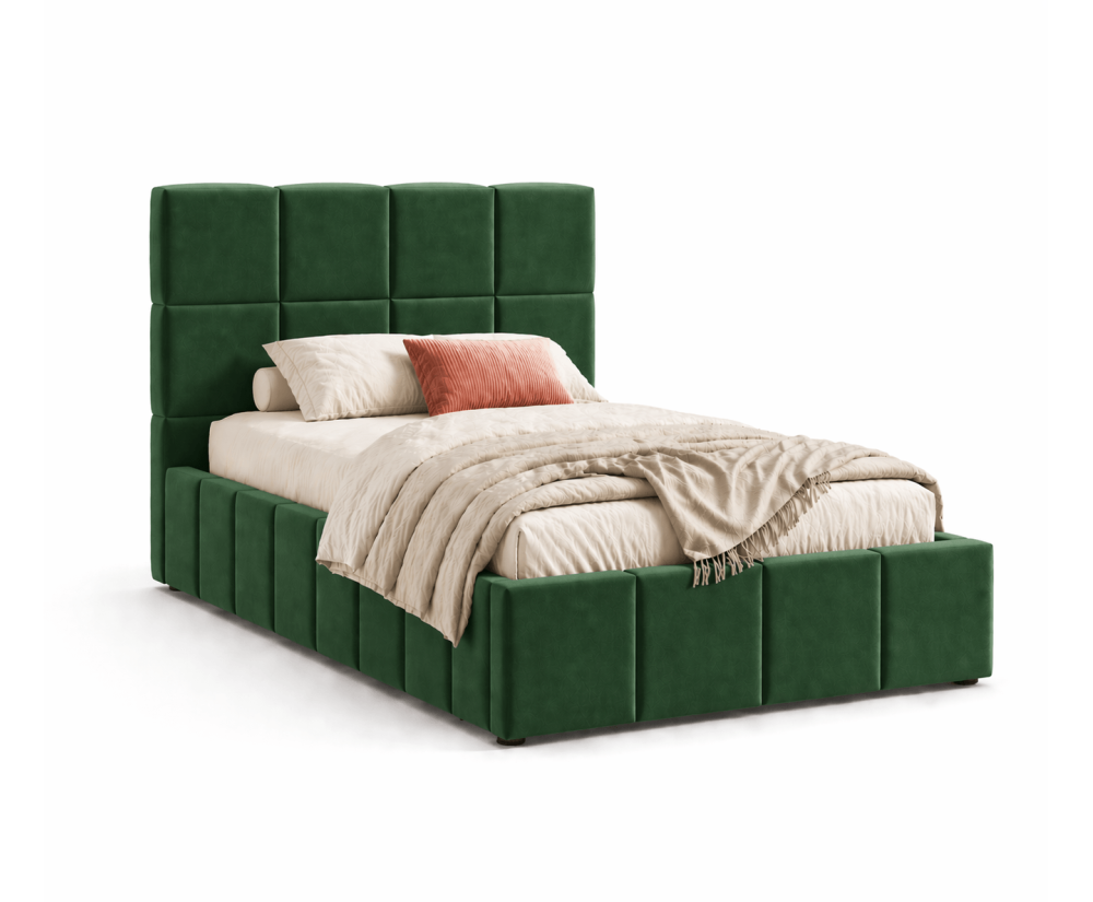Jugendbett 100x200 cm mit Bettkasten, Lattenrost mit Metallrahmen, Polsterbett IMPERIA S16 Jugendbett 100x200 cm mit Bettkasten, Lattenrost mit Metallrahmen, Polsterbett IMPERIA S16