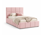 Jugendbett 100x200 cm mit Bettkasten, Lattenrost mit Metallrahmen, Polsterbett IMPERIA S16