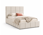 Jugendbett 100x200 cm mit Bettkasten, Lattenrost mit Metallrahmen, Polsterbett IMPERIA S16