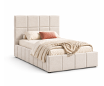 Jugendbett 100x200 cm mit Bettkasten, Lattenrost mit Metallrahmen, Polsterbett IMPERIA S16