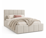 Komfortables Einzelbett 120x200 cm mit Stauraum und Lattenrost, Polsterbett mit Design, IMPERIA S16 Komfortables Einzelbett 120x200 cm mit Stauraum und Lattenrost, Polsterbett mit Design, IMPERIA S16