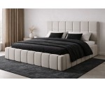 Modernes Polsterbett 140x200 cm mit Bettkasten, Lattenrost mit Metallrahmen, Doppelbett IMPERIA S16