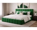 Modernes Polsterbett 140x200 cm mit Bettkasten, Lattenrost mit Metallrahmen, Doppelbett IMPERIA S16
