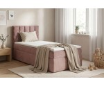 Einzelbett 80x200 cm mit Bettkasten und BONELL-Matratze, Jugendbett BEST 1M