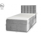 Einzelbett 90x200 cm mit Stauraum und Matratze, Polsterbett BEST 1M Einzelbett 90x200 cm mit Stauraum und Matratze, Polsterbett BEST 1M