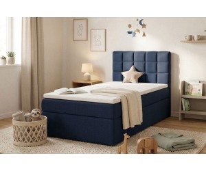 Singlebett 120x200 cm mit Bettkasten und Matratze in Bettfarbe, Polsterbett BEST 1M
