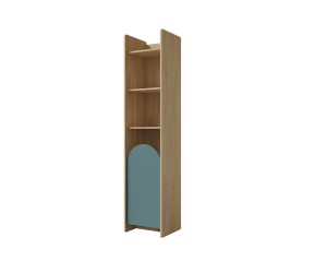 Modernes Hochregal eintürig mit offenen Fächern, Regal NIRA 03 L/R