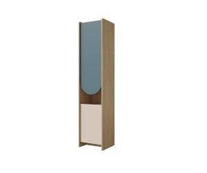 Schmales Hochregal zweitürig für Jugendzimmer, Regal NIRA 04 L/R