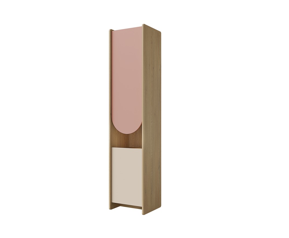 Geschlossenes Hochregal zweitürig für Jugendzimmer, Regal NIRA 04 L/R