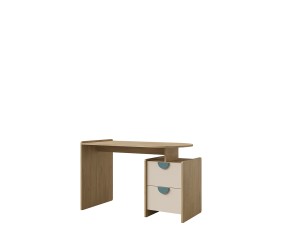Jugend-Schreibtisch universal mit Schubladen und ovaler Tischplatte NIRA 12