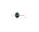Designer-Wandboard 80 cm mit rundem Dekorpaneel in Meeresblau, NIRA 16