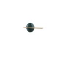 Designer-Wandboard 80 cm mit rundem Dekorpaneel in Meeresblau, NIRA 16