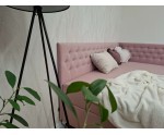 Singlebett 80x200 cm für Mädchen, Einzelbett Glamour mit Ziersteppung - Kristalle, JULIA 2M Singlebett 80x200 cm für Mädchen, Einzelbett Glamour mit Ziersteppung - Kristalle, JULIA 2M