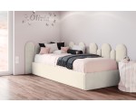 Einzelbett 90x200 cm mit Wandpaneelen 25x80 cm (x9 St.) und 15x68 cm (x7 St.), Jugendbett DIEGO SM 02 Einzelbett 90x200 cm mit Wandpaneelen 25x80 cm (x9 St.) und 15x68 cm (x7 St.), Jugendbett DIEGO SM 02