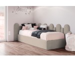 Einzelbett 90x200 cm mit Wandpaneelen 25x80 cm (x9 St.) und 15x68 cm (x7 St.), Jugendbett DIEGO SM 02 Einzelbett 90x200 cm mit Wandpaneelen 25x80 cm (x9 St.) und 15x68 cm (x7 St.), Jugendbett DIEGO SM 02