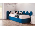 Einzelbett 90x200 cm mit Wandpaneelen 25x80 cm (x9 St.) und 15x68 cm (x7 St.), Jugendbett DIEGO SM 02 Einzelbett 90x200 cm mit Wandpaneelen 25x80 cm (x9 St.) und 15x68 cm (x7 St.), Jugendbett DIEGO SM 02