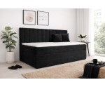 Boxspringbett 90x200 cm mit Stauraum ideal für kleine Schlafzimmer, Kontinentalbett INTARO A12-2