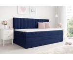 Kontinentalbett 100x200 cm mit Rückenlehne ideal für kleine Schlafzimmer, Einzelbett INTARO A12-2
