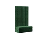 Sitzpouf 120x60 mit Stauraum und maßgefertigtem Wandpolster für den Flur, INTARO P1/BETA