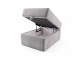 Moderner Sitzpouf 100x60 mit Stauraum und gepolsterte Wandpaneele nach Maß INTARO P1/BETA
