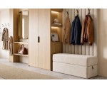 Moderner Sitzpouf 100x60 mit Stauraum und gepolsterte Wandpaneele nach Maß INTARO P1/BETA
