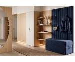 Moderner Sitzpouf 100x60 mit Stauraum und gepolsterte Wandpaneele nach Maß INTARO P1/BETA