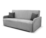 Schlafsofa 3-Sitzer mit praktischem Stauraum in Grau, Couch mit Schlaffunktion, KAYA Schlafsofa 3-Sitzer mit praktischem Stauraum in Grau, Couch mit Schlaffunktion, KAYA