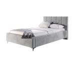 Elegantes Doppelbett 140x200 cm mit Kopfteil und Stauraum, Lattenrost mit Metallrahmen, Polsterbett IMPERIA S14
