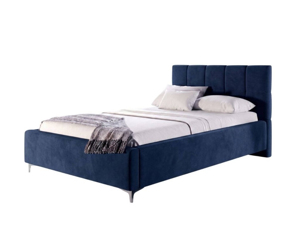 Elegantes Doppelbett 140x200 cm mit Kopfteil und Stauraum, Lattenrost mit Metallrahmen, Polsterbett IMPERIA S14 Elegantes Doppelbett 140x200 cm mit Kopfteil und Stauraum, Lattenrost mit Metallrahmen, Polsterbett IMPERIA S14