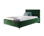 Elegantes Doppelbett 140x200 cm mit Kopfteil und Stauraum, Lattenrost mit Metallrahmen, Polsterbett IMPERIA S14
