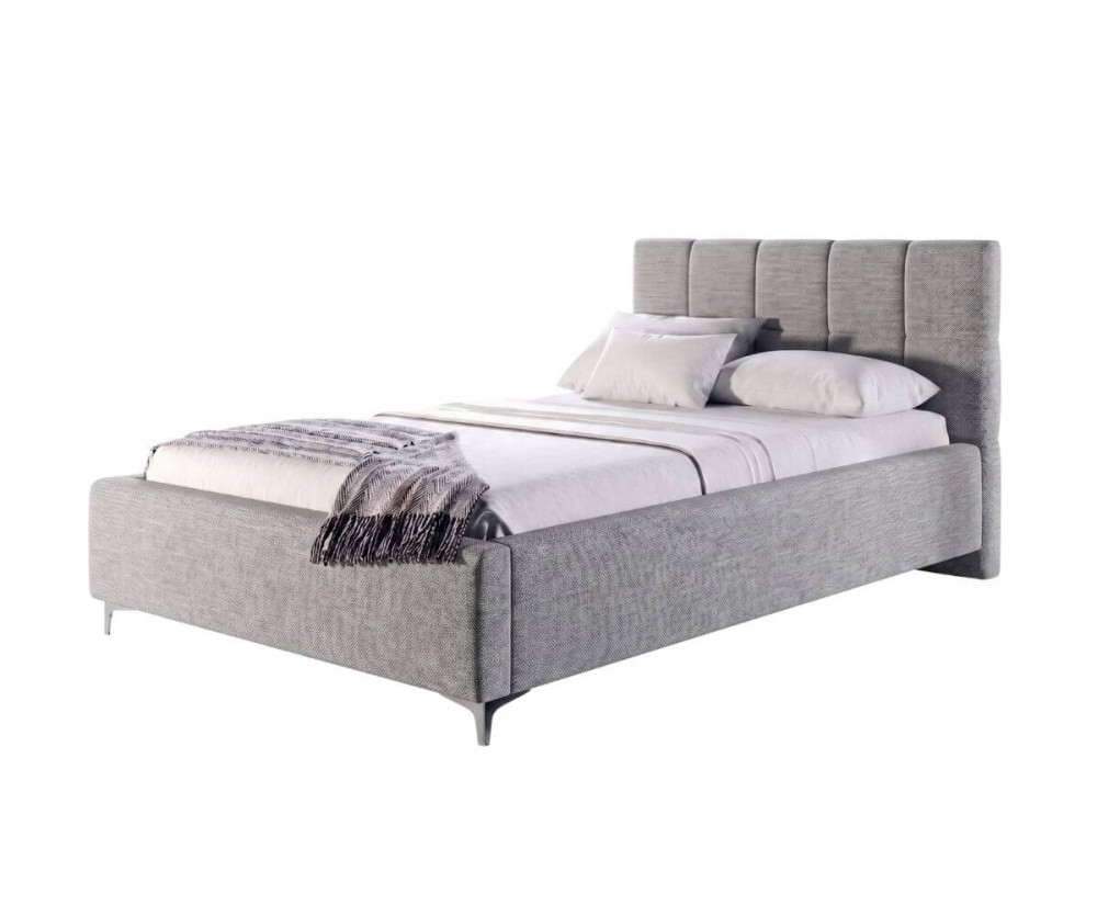 Elegantes Doppelbett 140x200 cm mit Kopfteil und Stauraum, Lattenrost mit Metallrahmen, Polsterbett IMPERIA S14 Elegantes Doppelbett 140x200 cm mit Kopfteil und Stauraum, Lattenrost mit Metallrahmen, Polsterbett IMPERIA S14