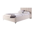 Modernes Schlafzimmerbett 160x200 cm mit Bettkasten und gepolstertem Kopfteil, Doppelbett IMPERIA S14