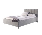 Modernes Schlafzimmerbett 160x200 cm mit Bettkasten und gepolstertem Kopfteil, Doppelbett IMPERIA S14