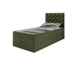 Boxspringbett 90x200 cm mit verstellbarem Lattenrost per Fernbedienung und Bettkasten, Funktionsbett PEKIN SE