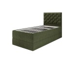 Komfortbett 100x200 cm mit Bettkasten, Lattenrost individuell verstellbar mit 7-Zonen, per Fernbedienung, Boxspringbett PEKIN SE