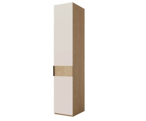 Garderobenschrank eintürig 45 cm breit RECHTS, Hochschrank in Eiche Spring / Macadamia, ALTIS 45P