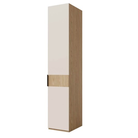 Garderobenschrank eintürig 45 cm breit RECHTS, Hochschrank in Eiche Spring / Macadamia, ALTIS 45P