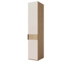 Garderobenschrank eintürig 45 cm breit RECHTS, Hochschrank in Eiche Spring / Macadamia, ALTIS 45P Garderobenschrank eintürig 45 cm breit RECHTS, Hochschrank in Eiche Spring / Macadamia, ALTIS 45P