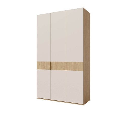 Kleiderschrank dreitürig 135 cm breit, Schrank vielseitig einsetzbar in Eiche Spring / Macadamia, ALTIS 135