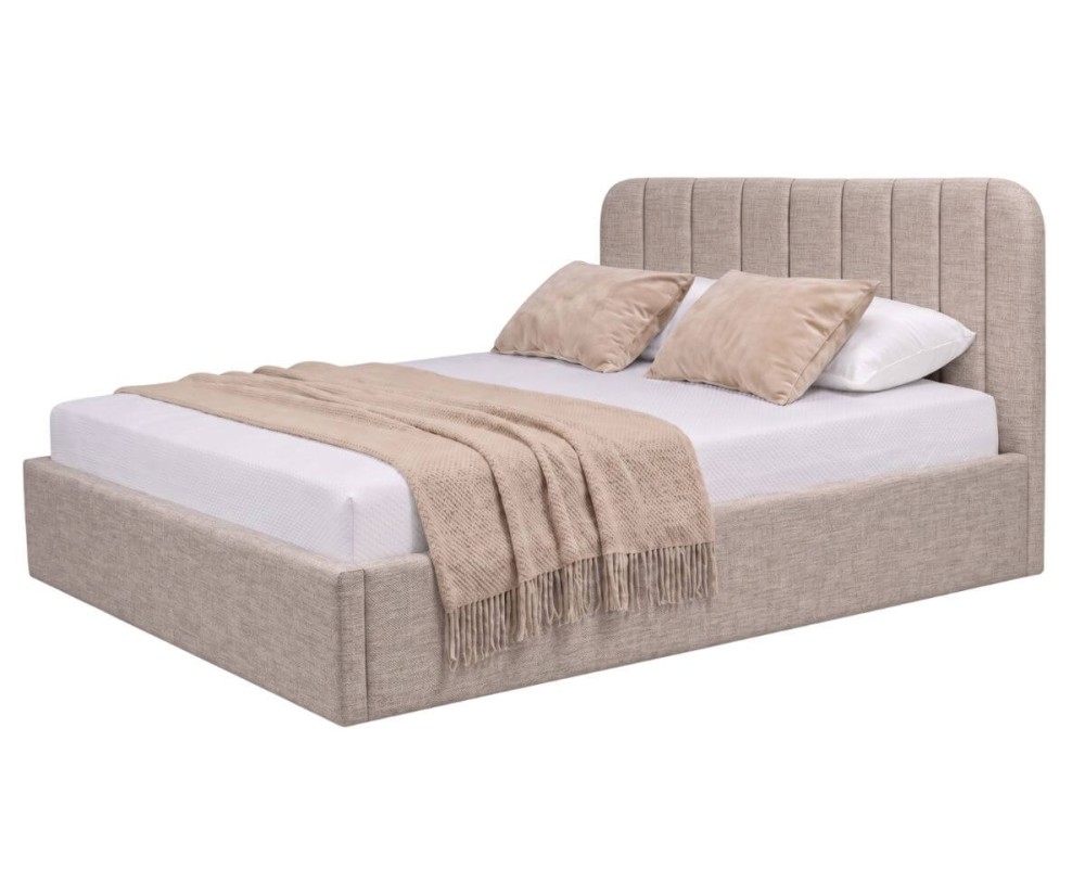 Komfortbett 200x200 cm mit elegantem Kopfteil, Bettkasten und stabilem Lattenrost, Polsterbett ZALIA S01
