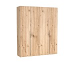 Moderner Kleiderschrank 200 cm breit mit Falttüren in Eiche Artisan, Schrank BELIO Moderner Kleiderschrank 200 cm breit mit Falttüren in Eiche Artisan, Schrank BELIO