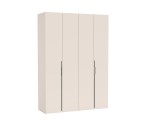 Eleganter Kleiderschrank 170 cm breit mit Falttüren in Kaschmir, Schrank BELIO Eleganter Kleiderschrank 170 cm breit mit Falttüren in Kaschmir, Schrank BELIO