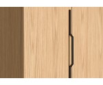 Kleiderschrank 170 cm breit mit Falttüren in Bookmatch, Schrank BELIO Kleiderschrank 170 cm breit mit Falttüren in Bookmatch, Schrank BELIO